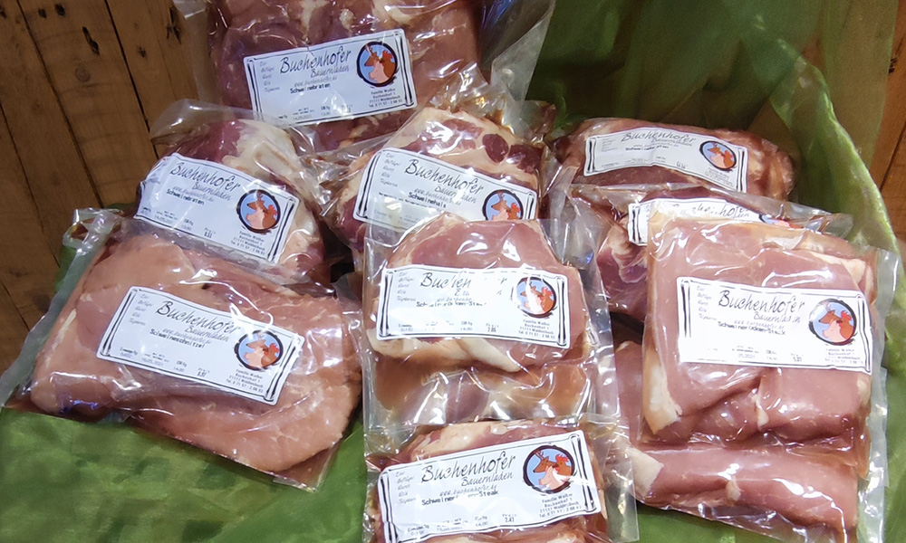 Schweinefleisch vom Buchenhofer Bauernladen